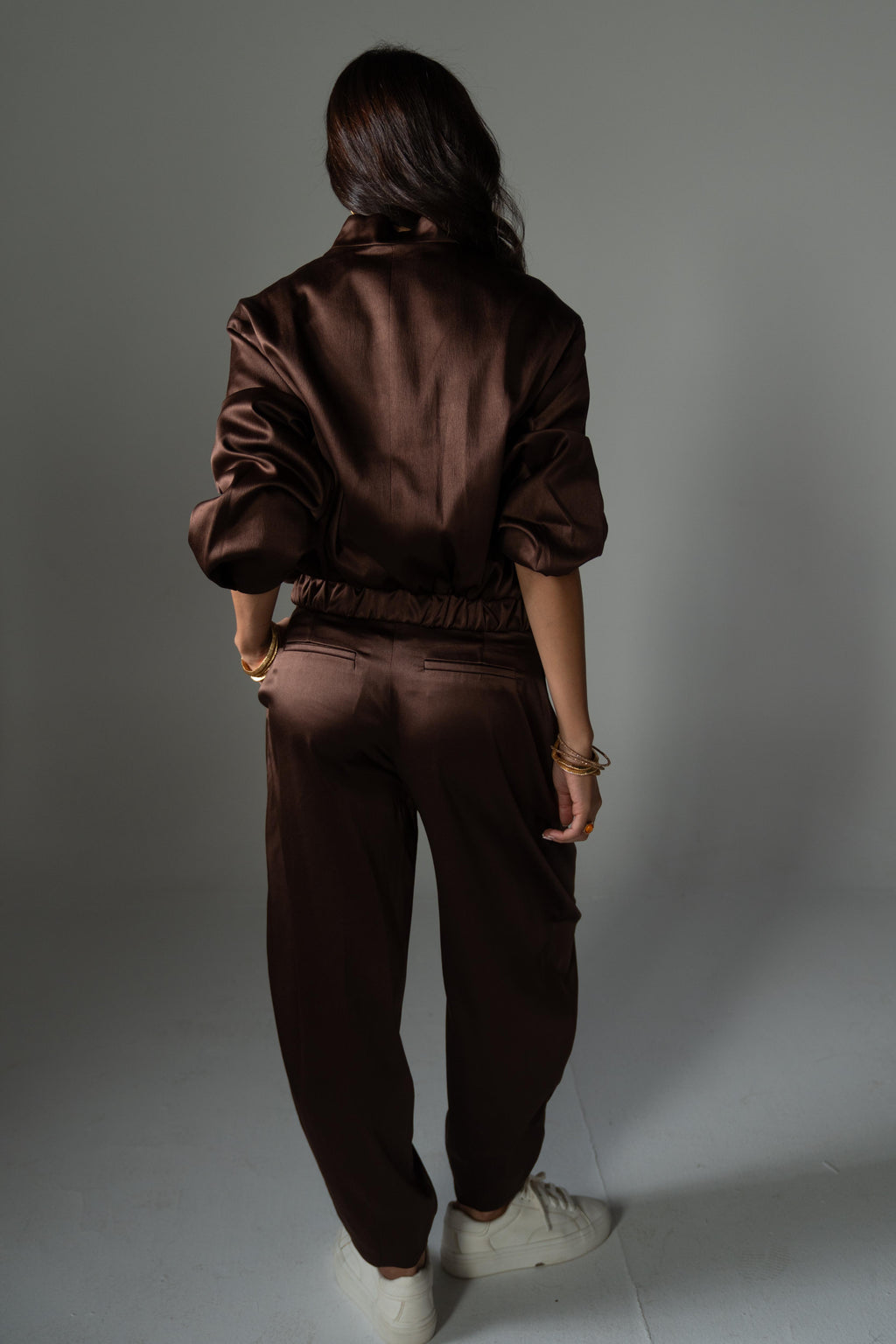 Satin Bomber Jacket