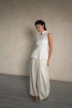 Lace Mandarin Collar Vest