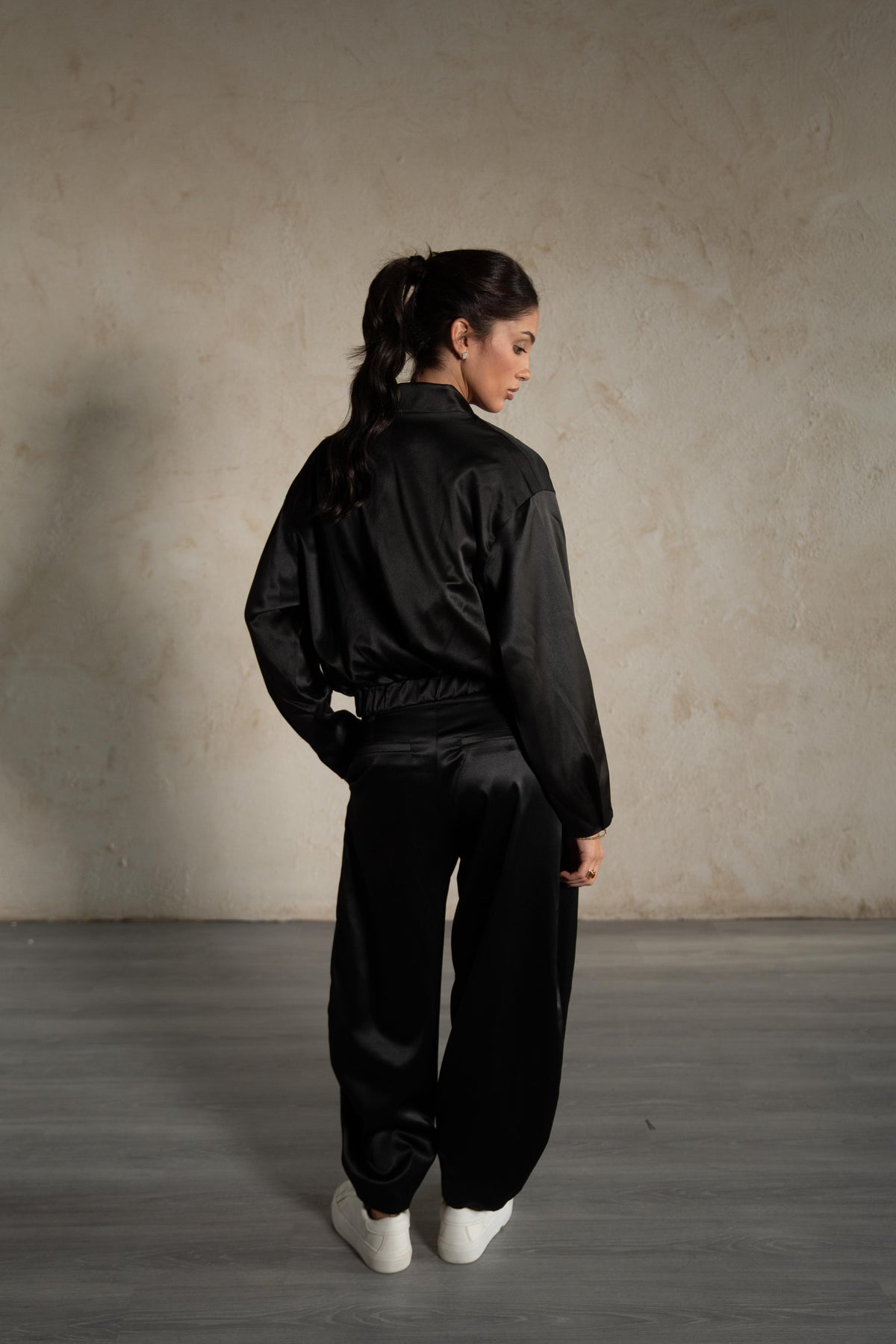 Satin Bomber Jacket