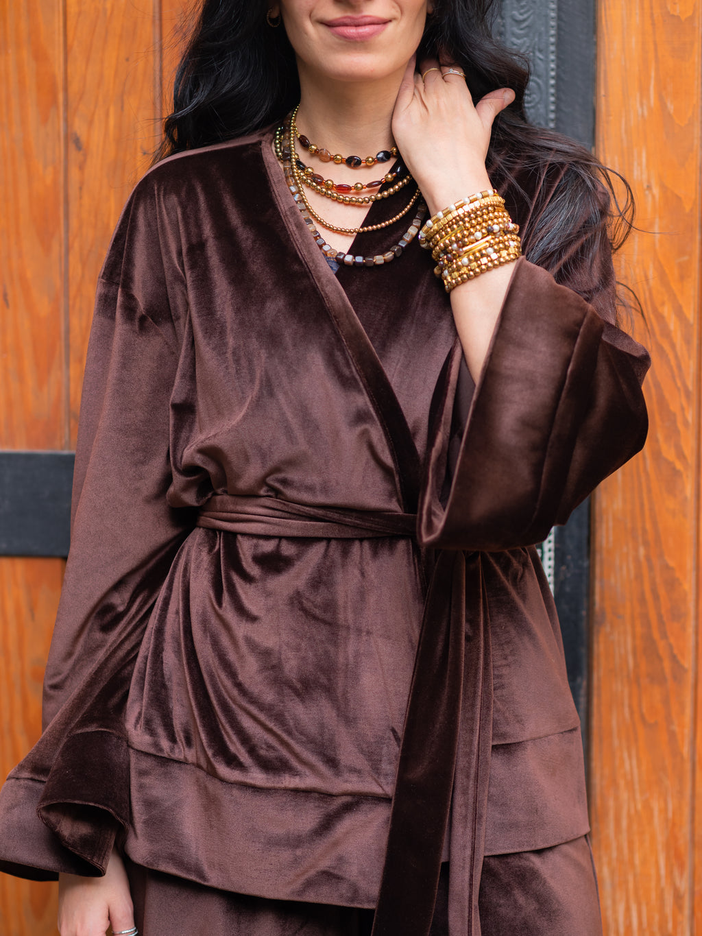 Velvet Silk Wrap Set