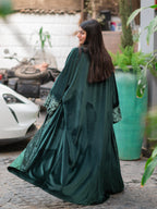 Emerald Velvet Silk Kaftan