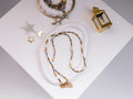 Silver gold ramadan necklace