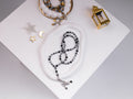 Moonlit black ramadan necklace